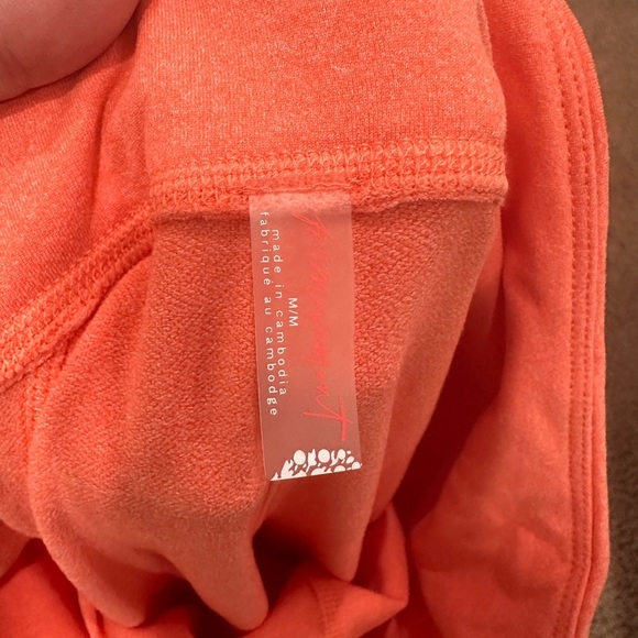 Free People Orange Leggings High-Waisted Stretch Women's Medium - Picture 2 of 8
